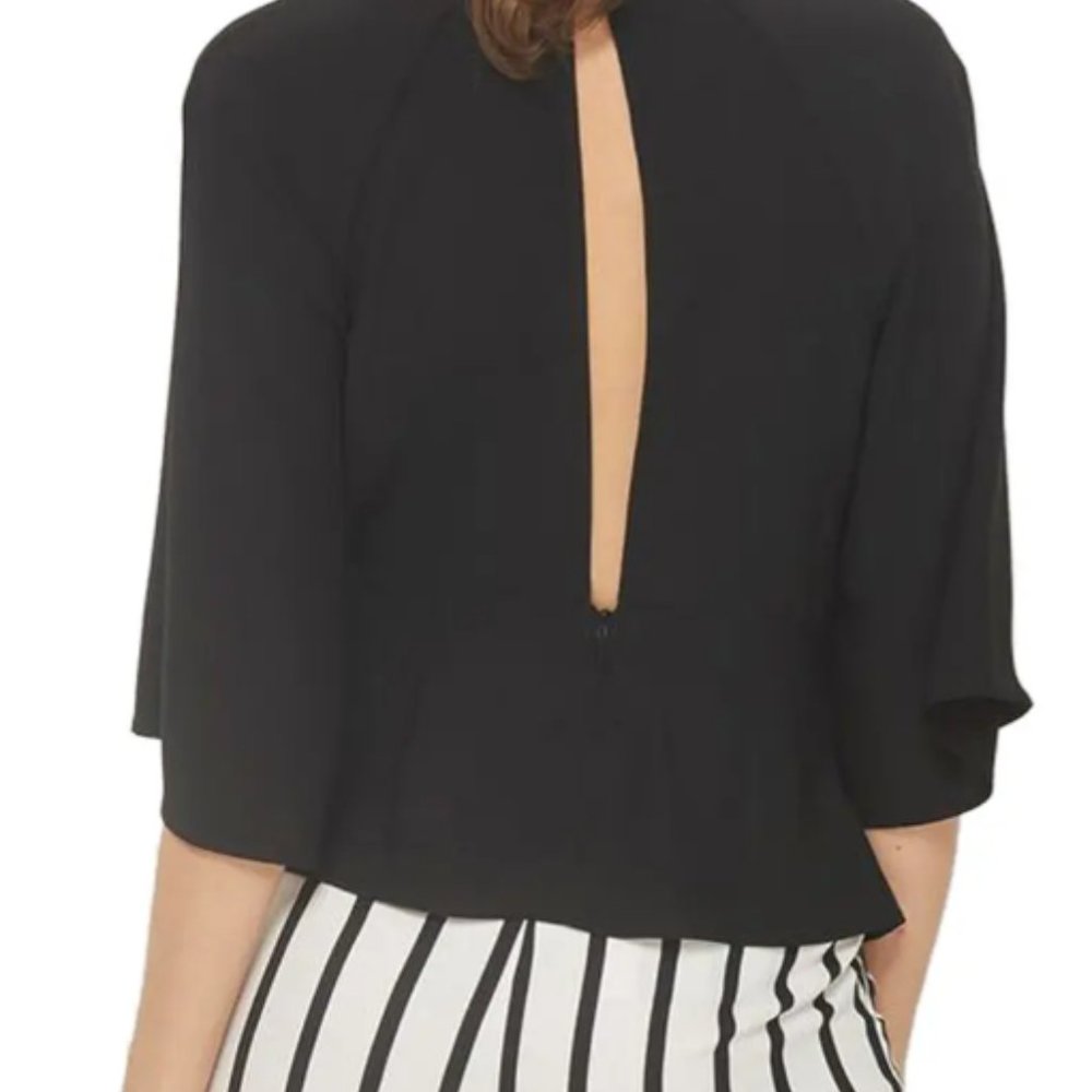Slouchy knot front blouse